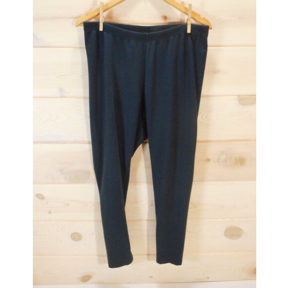 J Jill Pima Ankle Leggings Plus size 2X Navy Loungewear Athleisure Cotton - Picture 1 of 9